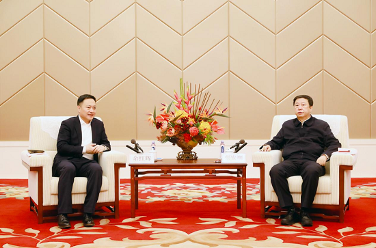 余紅輝拜會黑龍江省委常委、哈爾濱市委書記張安順