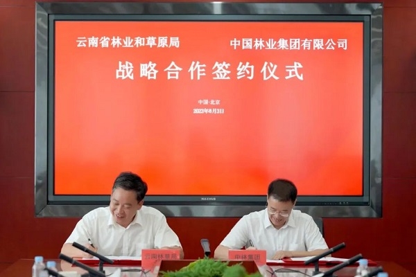 中國(guó)林業(yè)集團(tuán)與云南省林草局簽署戰(zhàn)略合作協(xié)議